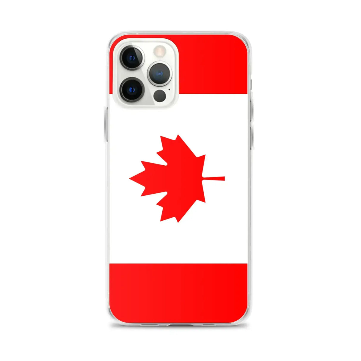 Coque iphone drapeau canada souple antichoc transparente