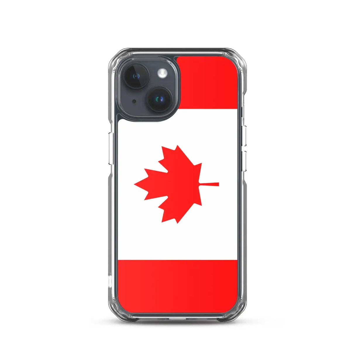 Coque iphone drapeau canada souple antichoc transparente
