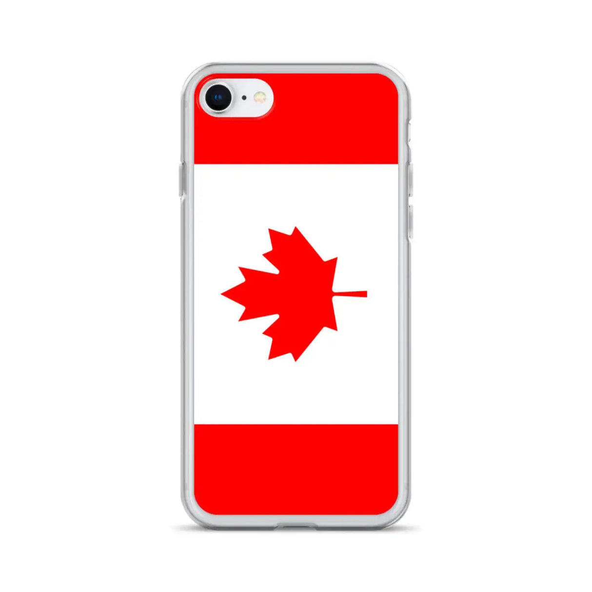 Coque iphone drapeau canada souple antichoc transparente