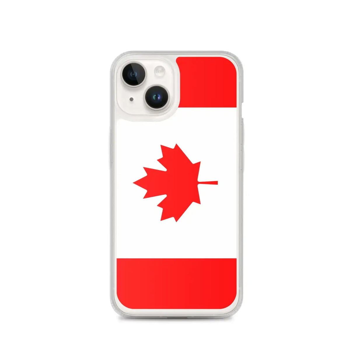 Coque iphone drapeau canada souple antichoc transparente