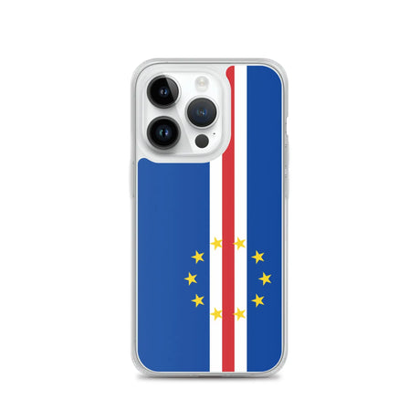 Coque iphone drapeau cap-vert souple antichoc transparente