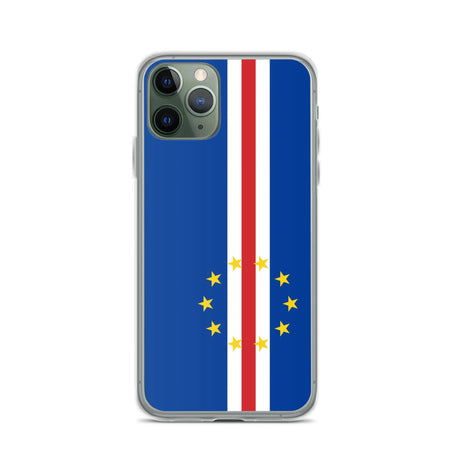 Coque iphone drapeau cap-vert souple antichoc transparente