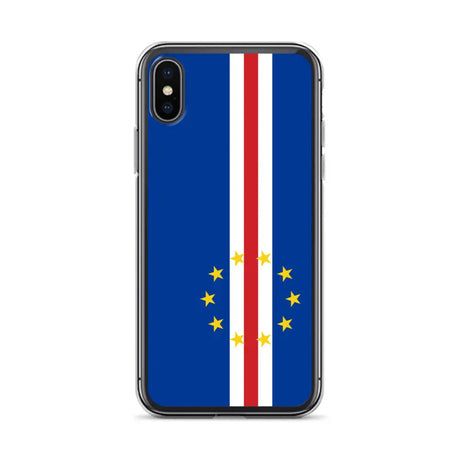 Coque iphone drapeau cap-vert souple antichoc transparente