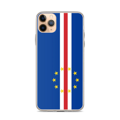 Coque iphone drapeau cap-vert souple antichoc transparente