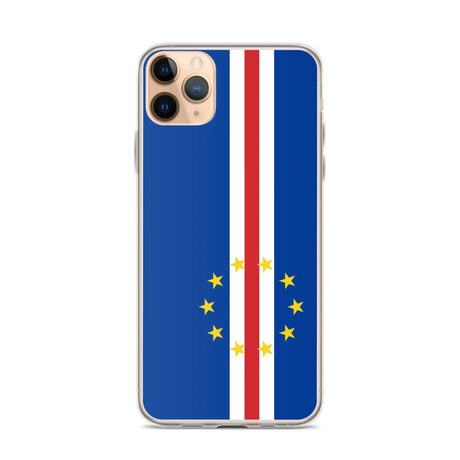 Coque iphone drapeau cap-vert souple antichoc transparente
