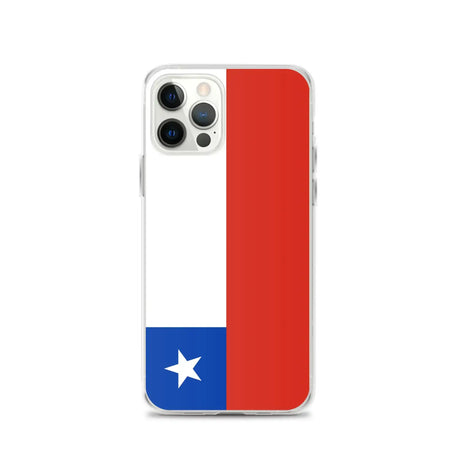 Coque iphone drapeau chili souple résistante antichoc