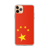 Coque iphone drapeau chine souple transparente antichoc