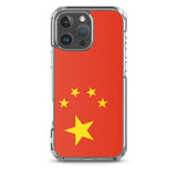 Coque iphone drapeau chine souple transparente antichoc