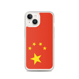 Coque iphone drapeau chine souple transparente antichoc