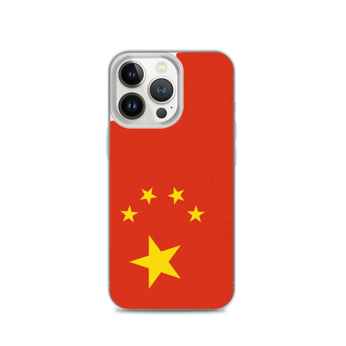 Coque iphone drapeau chine souple transparente antichoc