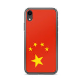 Coque iphone drapeau chine souple transparente antichoc