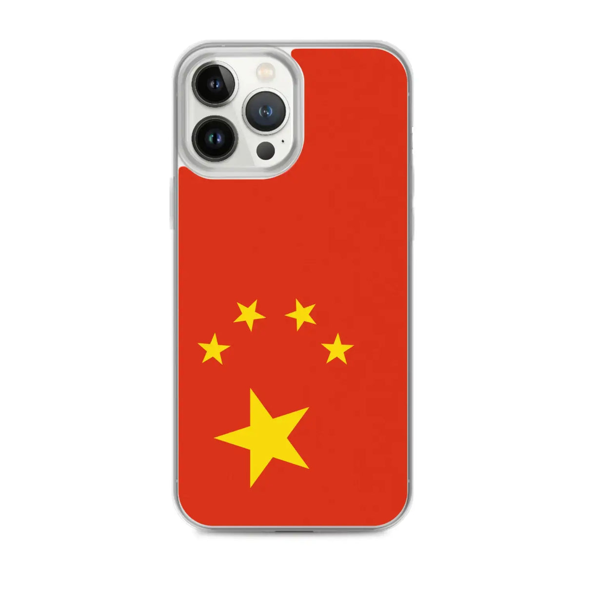 Coque iphone drapeau chine souple transparente antichoc