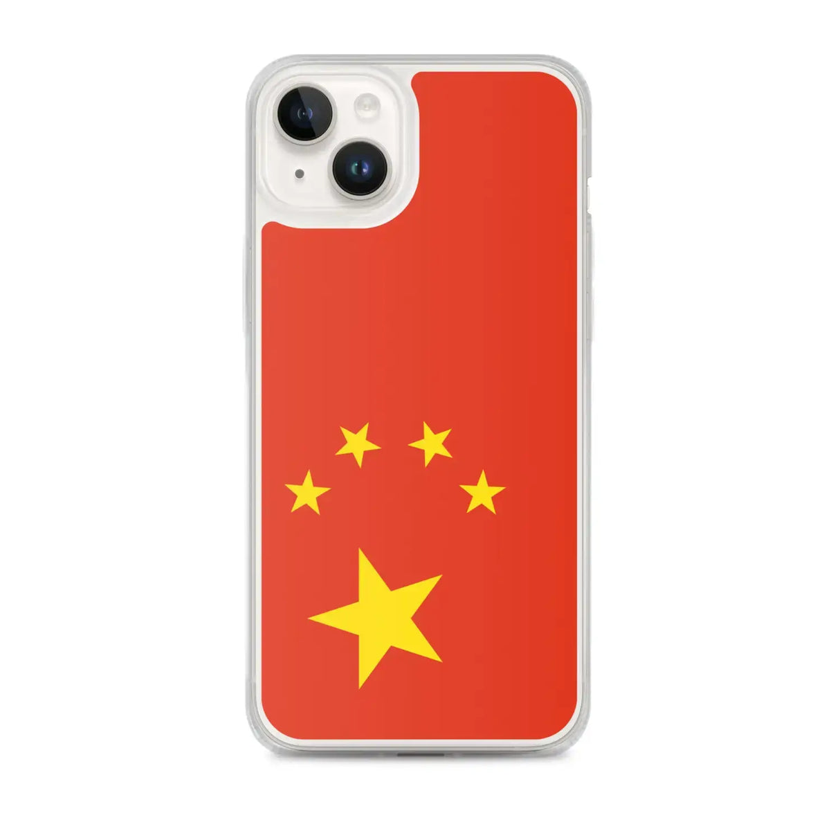 Coque iphone drapeau chine souple transparente antichoc