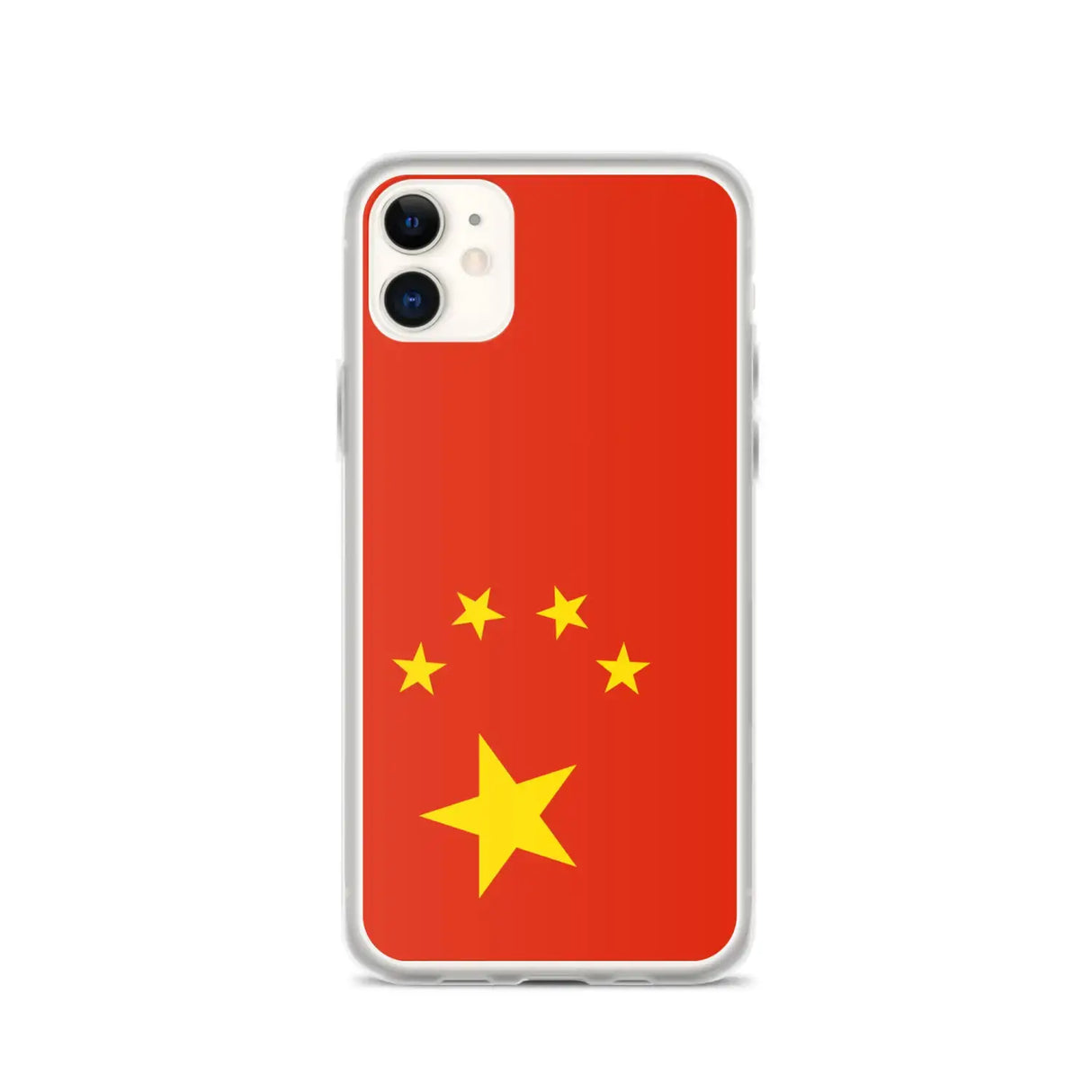 Coque iphone drapeau chine souple transparente antichoc