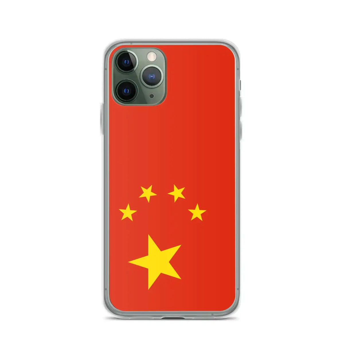 Coque iphone drapeau chine souple transparente antichoc