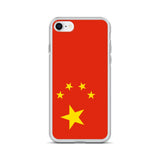 Coque iphone drapeau chine souple transparente antichoc