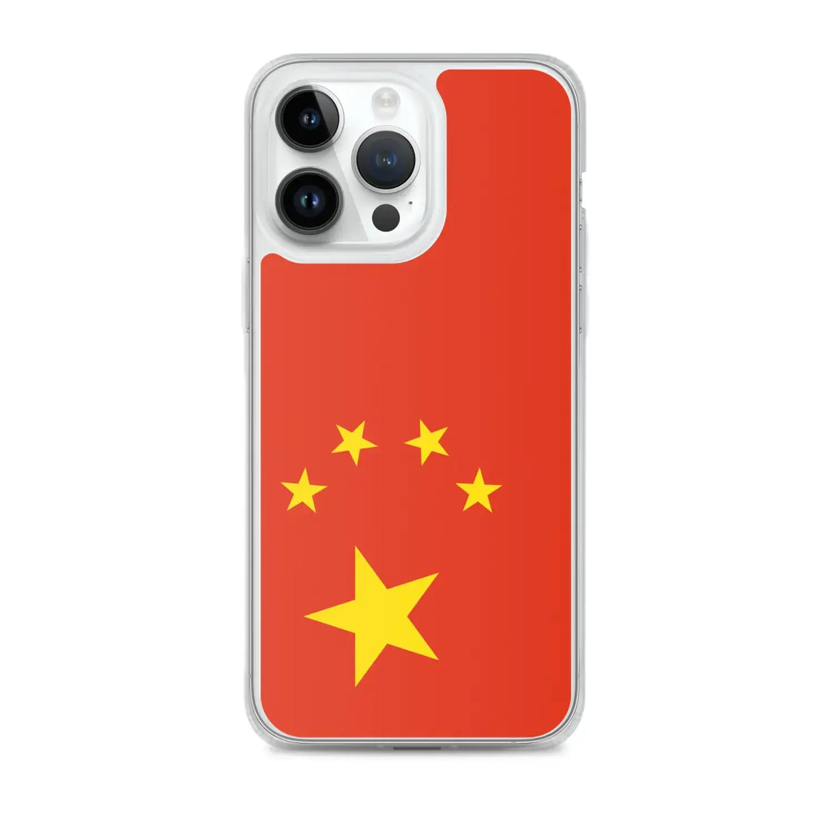 Coque iphone drapeau chine souple transparente antichoc