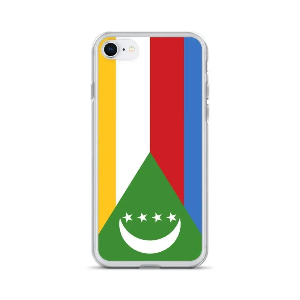 Coque iphone drapeau comores souple résistante antichoc