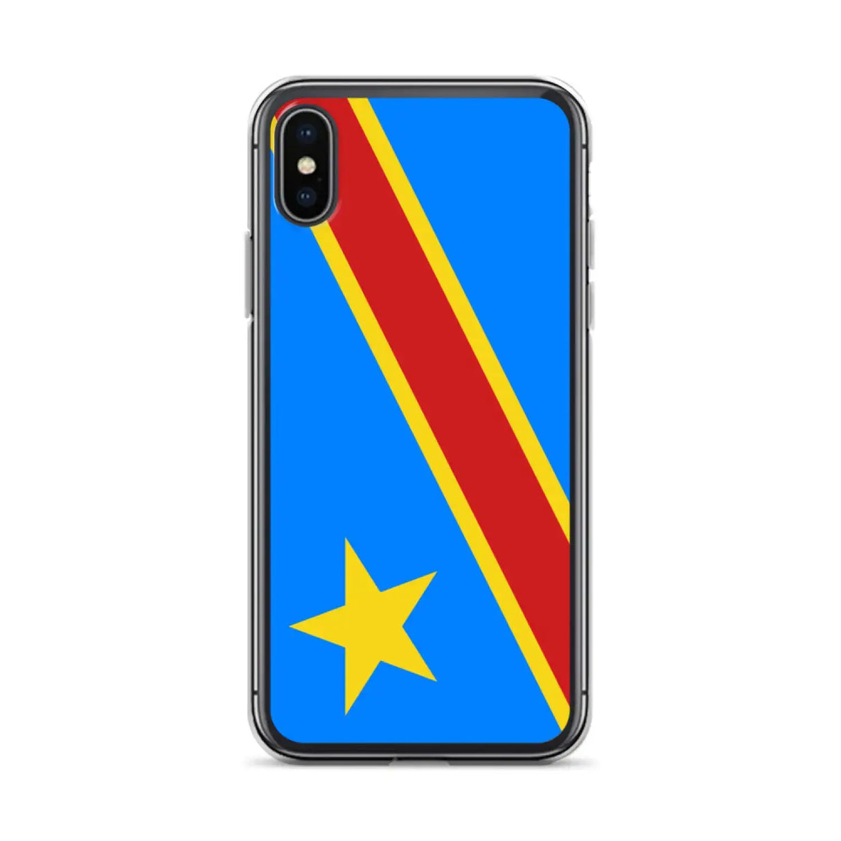 Coque iphone drapeau congo souple antichoc personnalisée