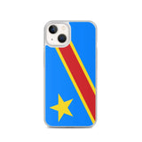 Coque iphone drapeau congo souple antichoc personnalisée