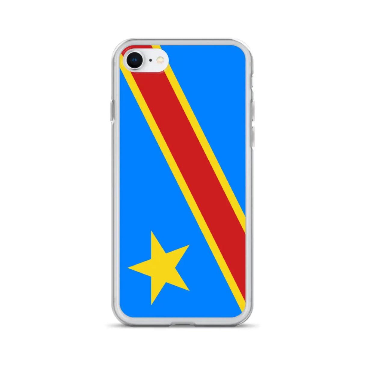 Coque iphone drapeau congo souple antichoc personnalisée