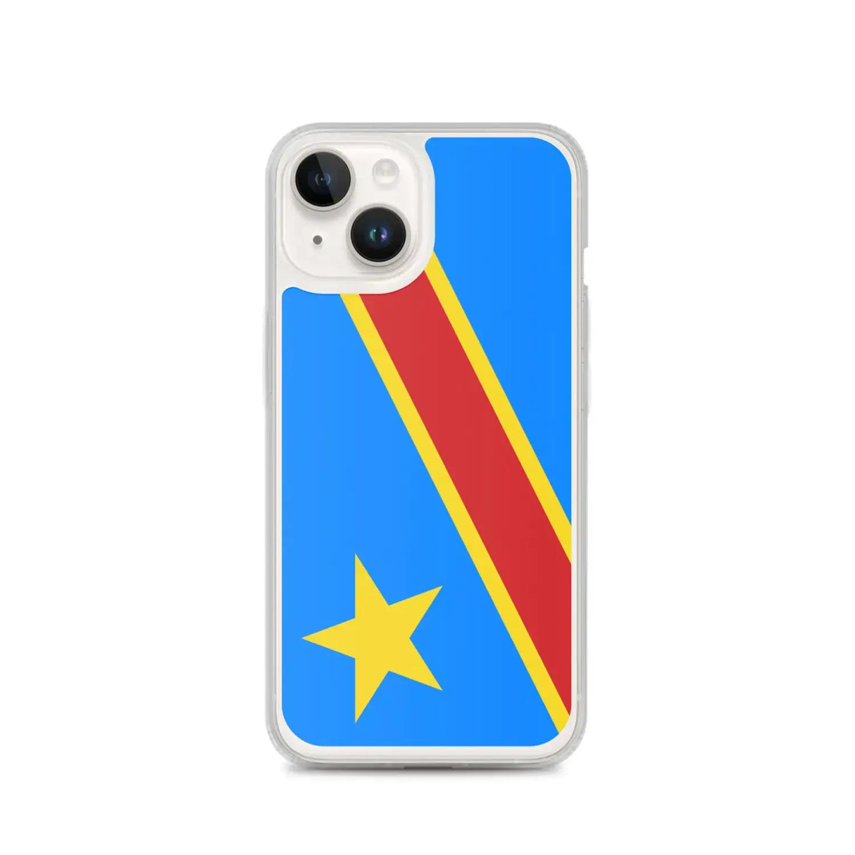 Coque iphone drapeau congo souple antichoc personnalisée