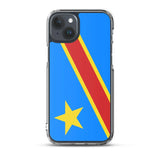 Coque iphone drapeau congo souple antichoc personnalisée