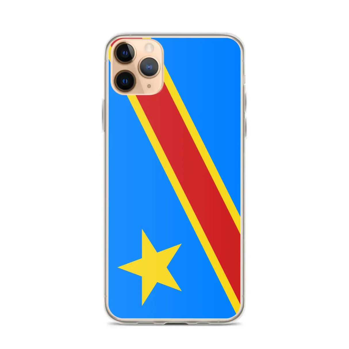 Coque iphone drapeau congo souple antichoc personnalisée