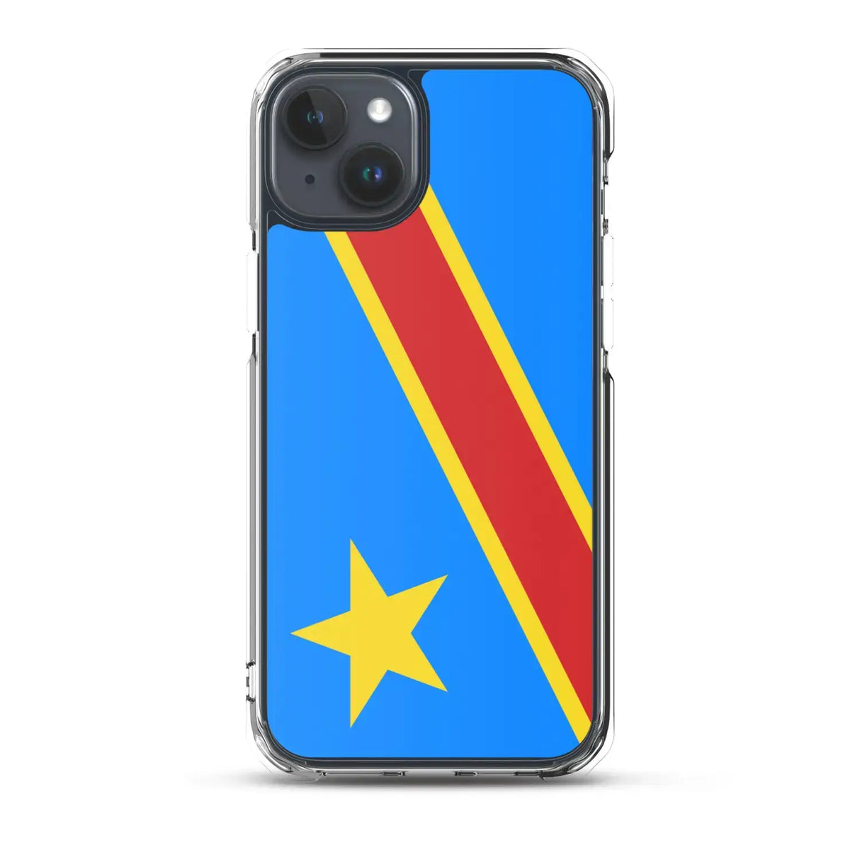 Coque iphone drapeau congo souple antichoc personnalisée