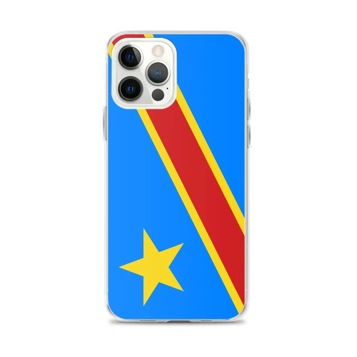 Coque iphone drapeau congo souple antichoc personnalisée