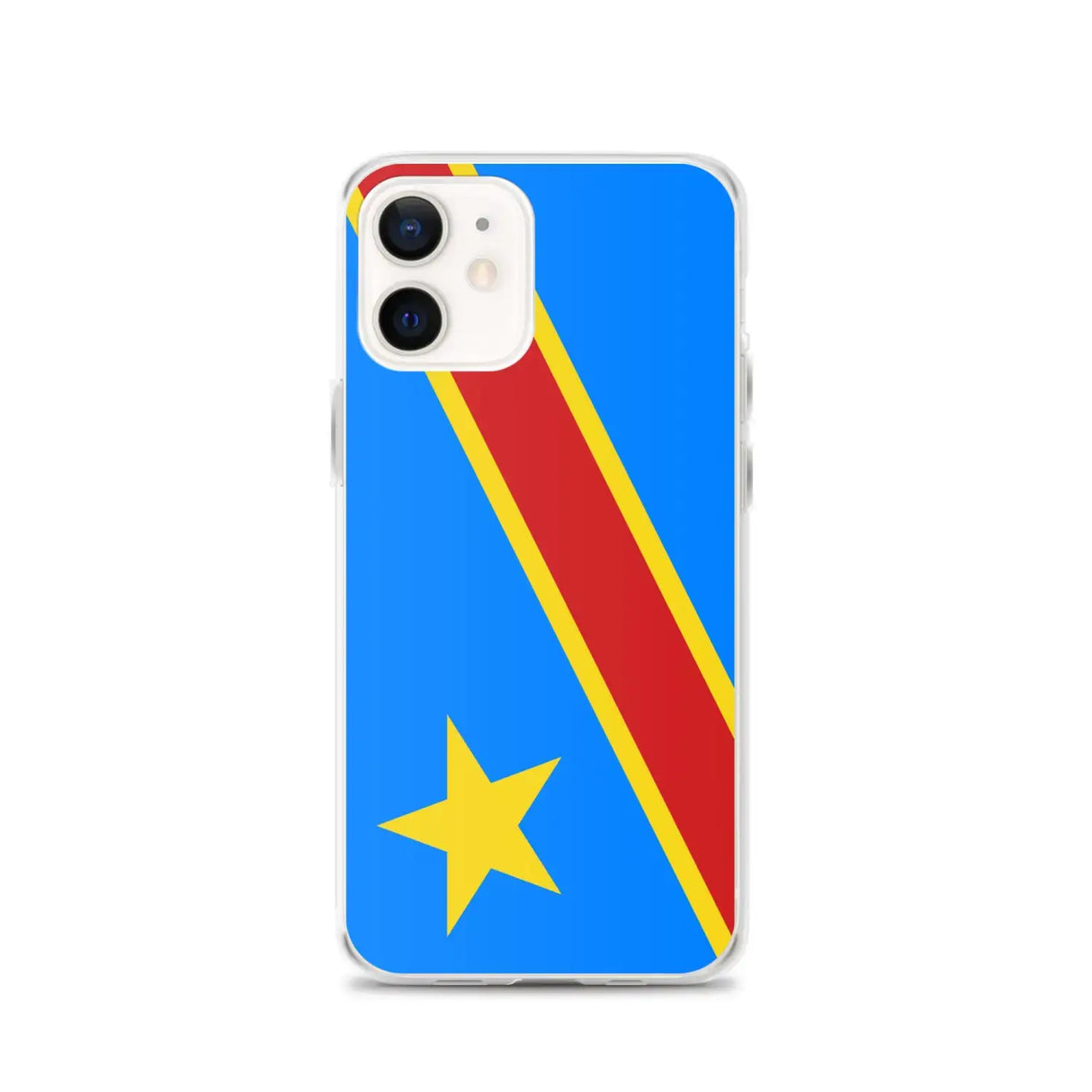 Coque iphone drapeau congo souple antichoc personnalisée