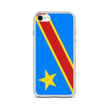 Coque iphone drapeau congo souple antichoc personnalisée