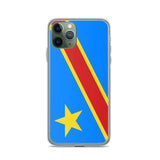 Coque iphone drapeau congo souple antichoc personnalisée