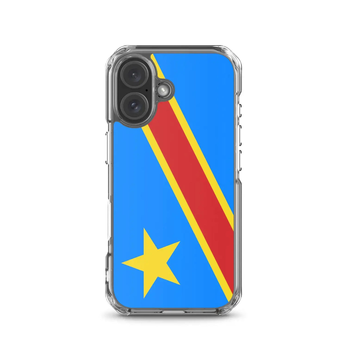 Coque iphone drapeau congo souple antichoc personnalisée