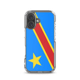 Coque iphone drapeau congo souple antichoc personnalisée