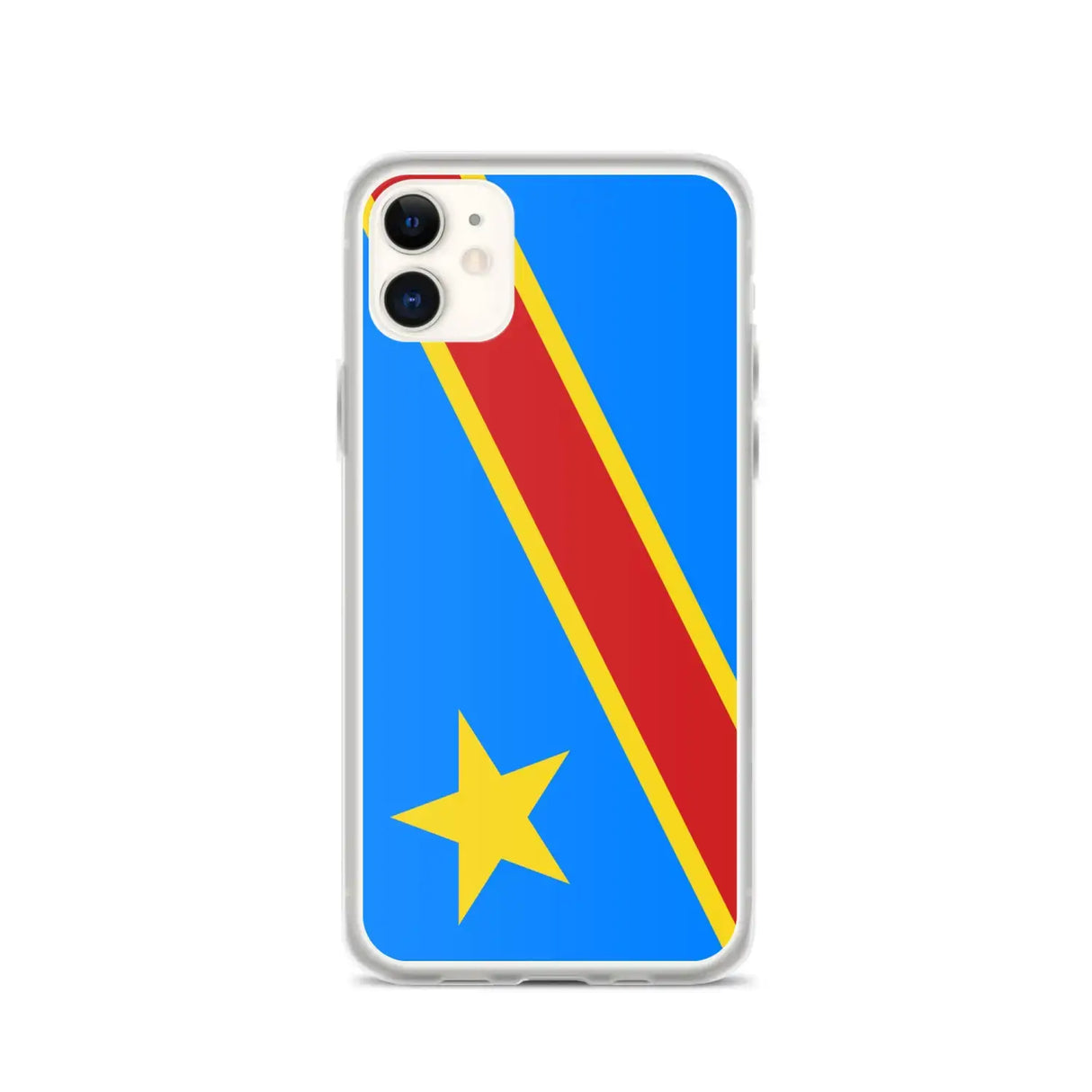 Coque iphone drapeau congo souple antichoc personnalisée