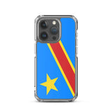 Coque iphone drapeau congo souple antichoc personnalisée