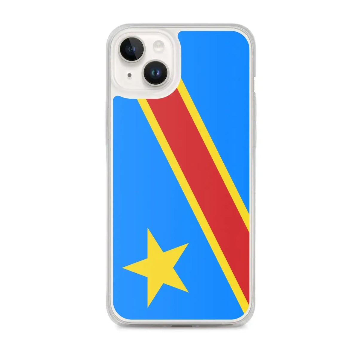 Coque iphone drapeau congo souple antichoc personnalisée
