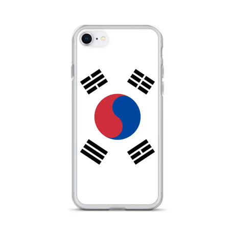 Coque iphone drapeau corée du sud souple antichoc