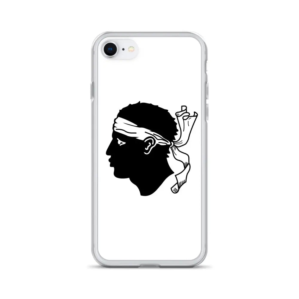 Coque iphone drapeau corse souple antichoc transparente