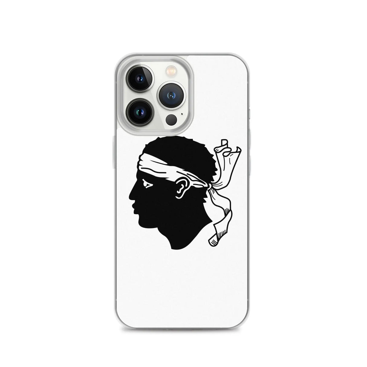 Coque iphone drapeau corse souple antichoc transparente