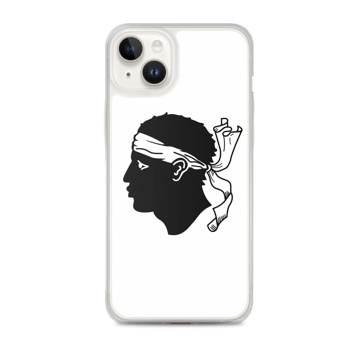 Coque iphone drapeau corse souple antichoc transparente