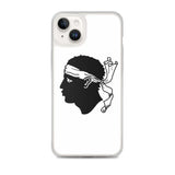 Coque iphone drapeau corse souple antichoc transparente