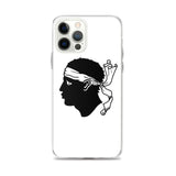 Coque iphone drapeau corse souple antichoc transparente