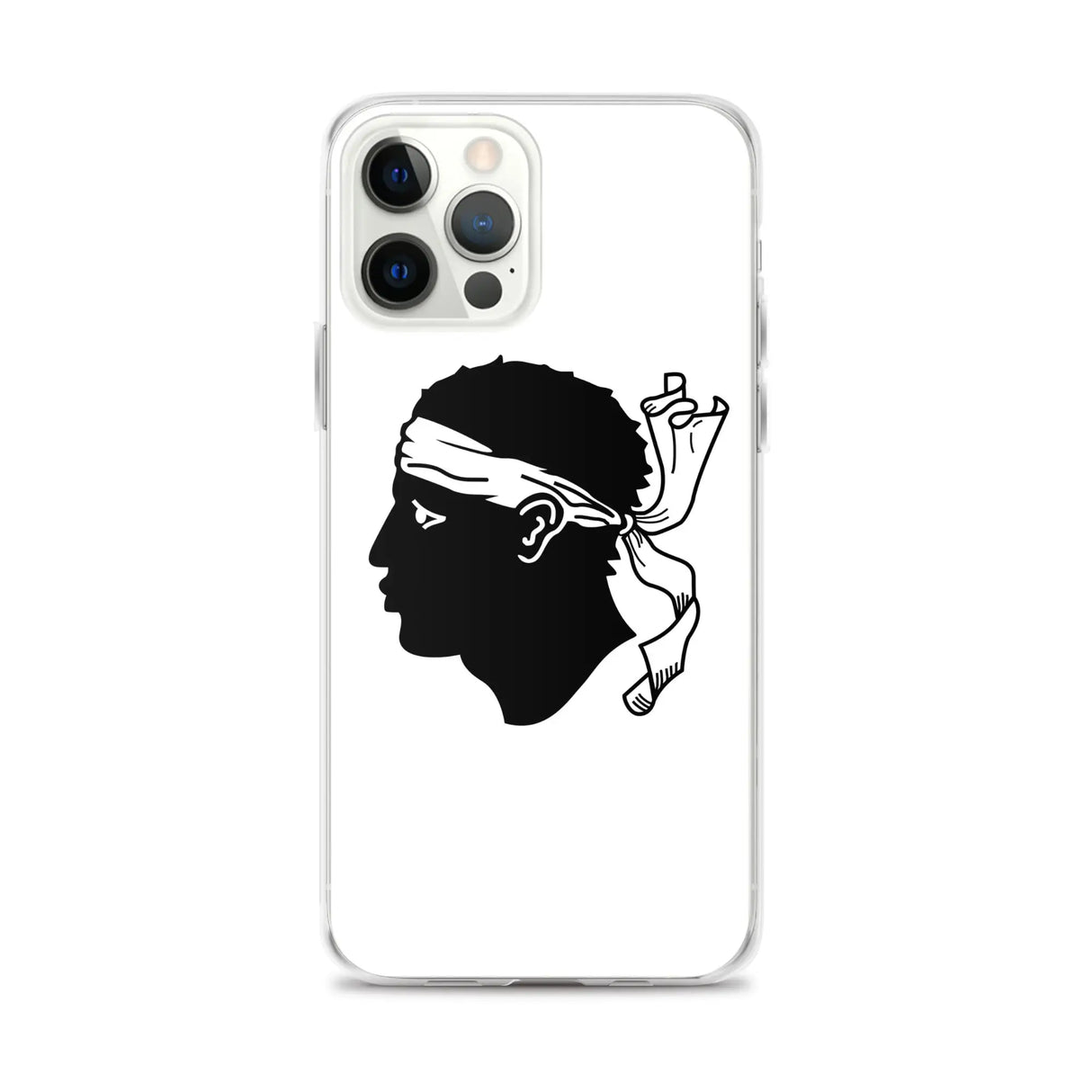 Coque iphone drapeau corse souple antichoc transparente