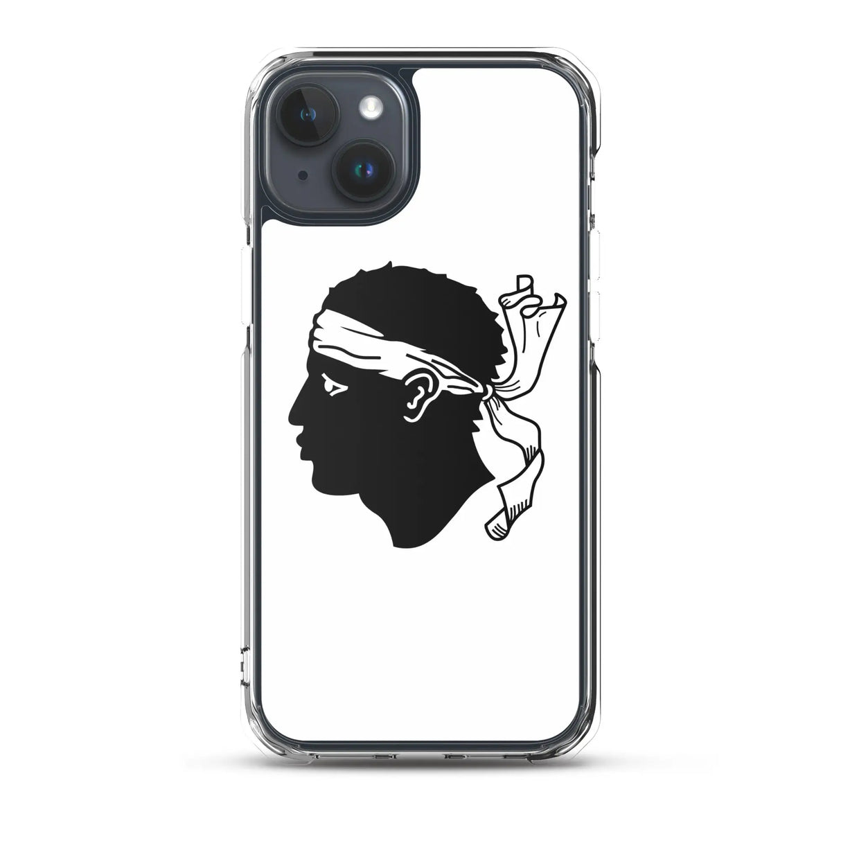 Coque iphone drapeau corse souple antichoc transparente