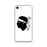 Coque iphone drapeau corse souple antichoc transparente