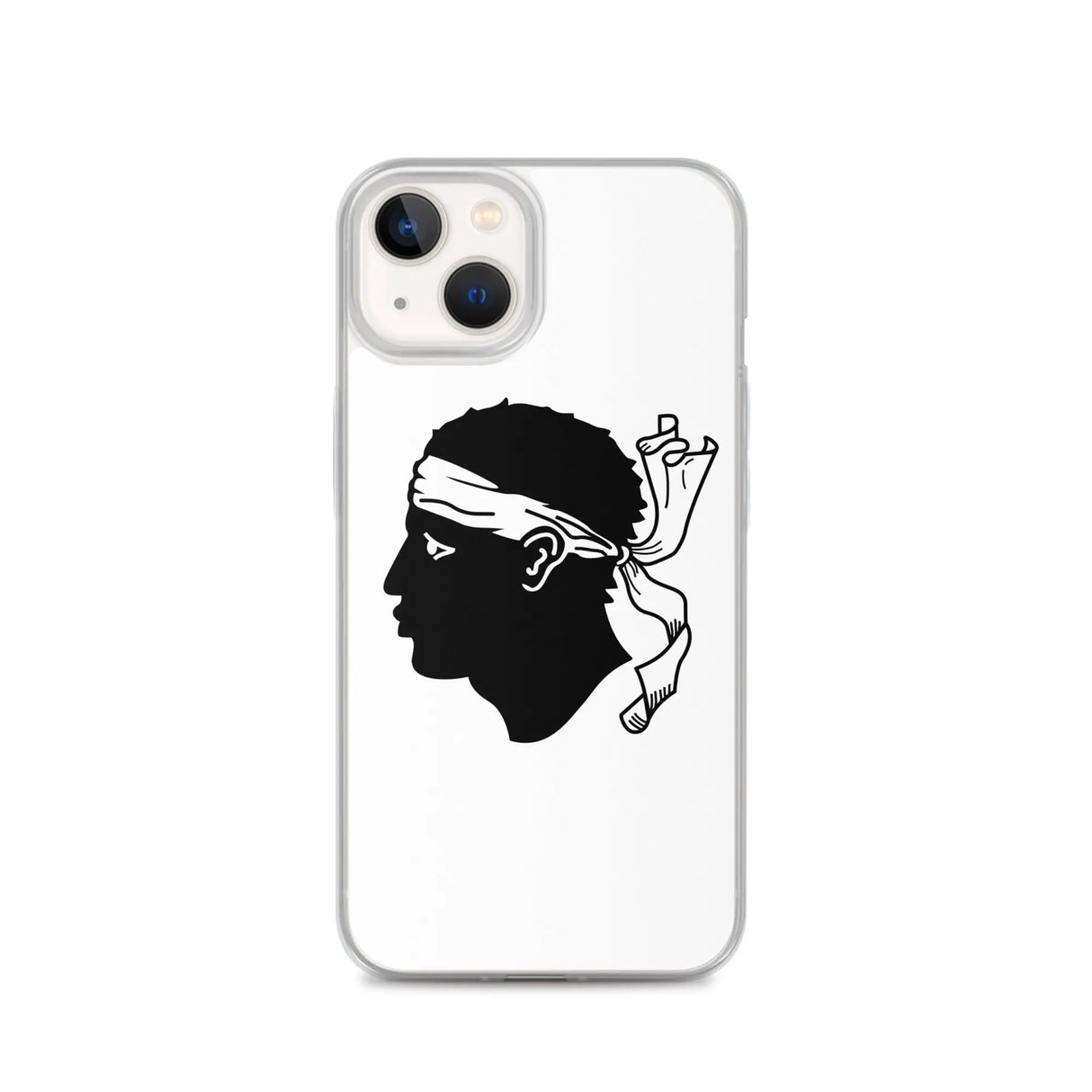 Coque iphone drapeau corse souple antichoc transparente