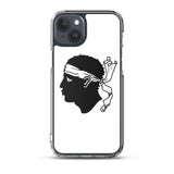 Coque iphone drapeau corse souple antichoc transparente