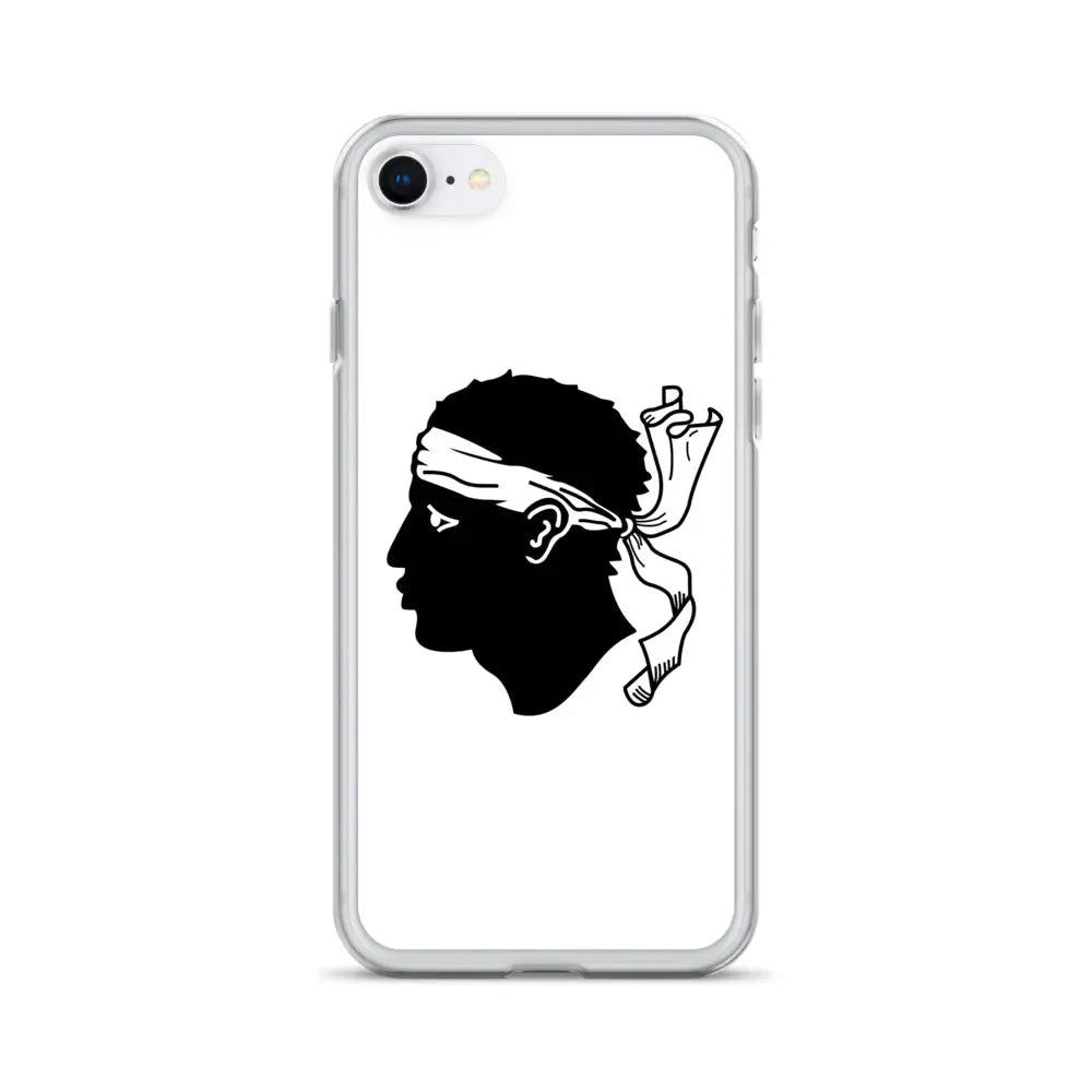 Coque iphone drapeau corse souple antichoc transparente